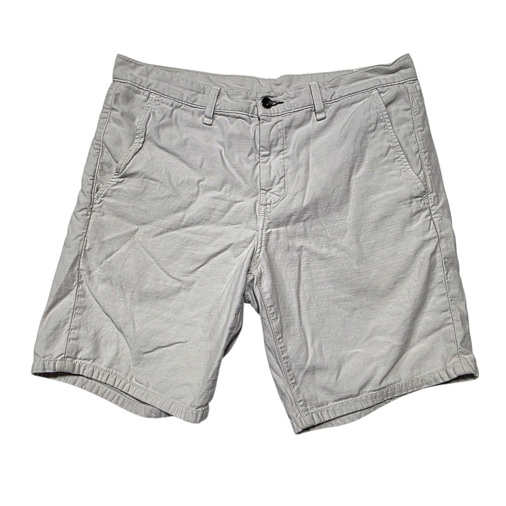 Rag & Bone M1917M293STO Chino Shorts Mens 34 Stone Gray Cotton Casual